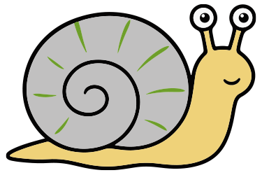 Dragonflies and Daisies - snail